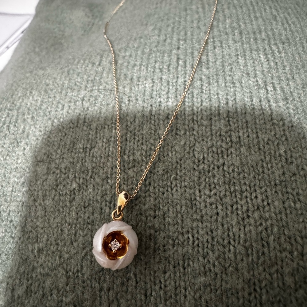 Gold and Silver Eye Pendant Necklace